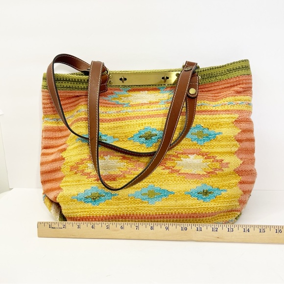 Patricia Nash Hand-Loomed Cotton Weave Chennai Tote Bag - Picture 10 of 10